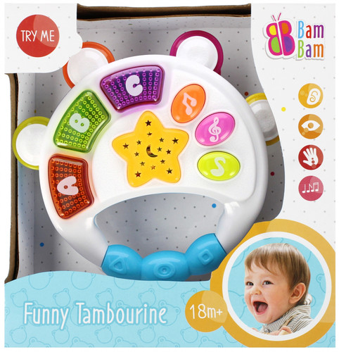 Bam Bam Musical Toy Funny Tambourine 18m+