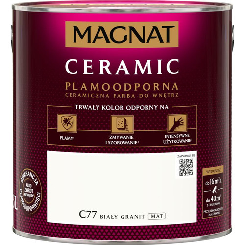 Magnat Ceramic Interior Paint 2.5L, white granite