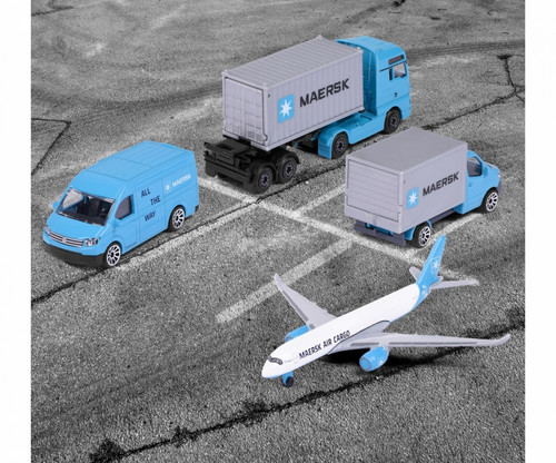 Majorette Vehicle Set Maersk, 4-pack, 3+