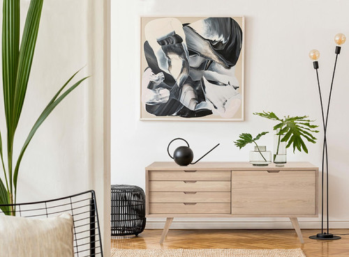 Chest of Drawers A-line, white-stained oak