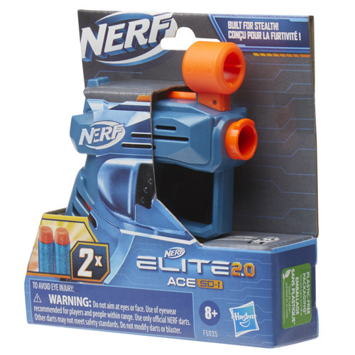 Nerf Elite 2.0 Ace SD-1 Blaster and 2 Official Nerf Elite Darts 8+