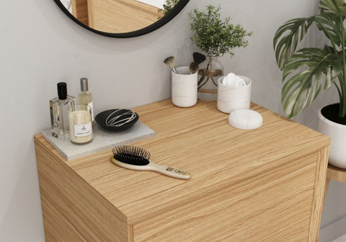 GoodHome Bathroom Countertop Avela 60 cm, oak veneer