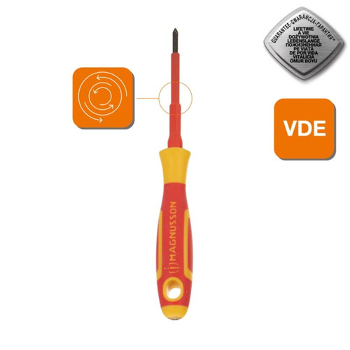 Magnusson VDE Screwdriver PH0 75 x 3.5mm