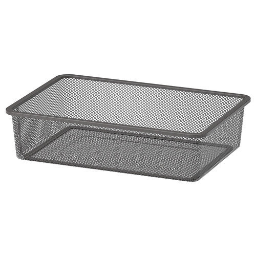 TROFAST Mesh storage box, dark grey, 42x30x10 cm