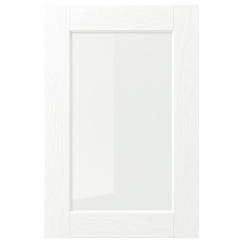 ENKÖPING Glass door, white wood effect, 40x60 cm