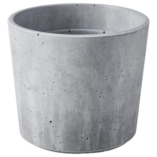 BOYSENBÄR Plant pot, in/outdoor light grey, 9 cm