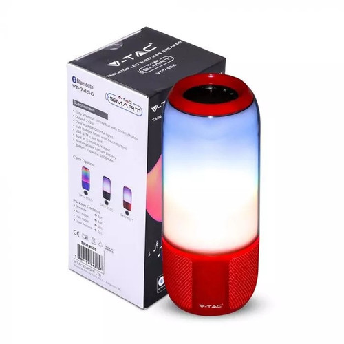 V-TAC Speaker Light LED Bluetooth, red