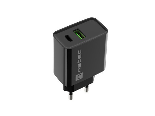 Natec USB Charger Ribera EU Plug 1x USB-A USB-C