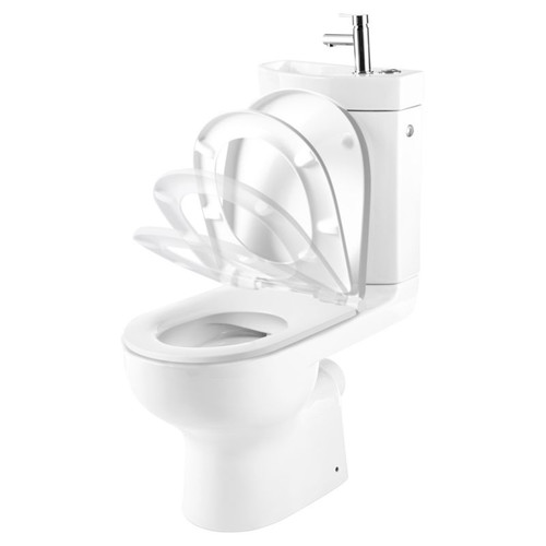 2in1 Toilet & Sink GoodHome Cavally Rimless 3/6l, soft-close