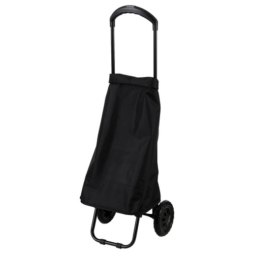 RADARBULLE Shopping bag on wheels, black, 33x24x68 cm/38 l