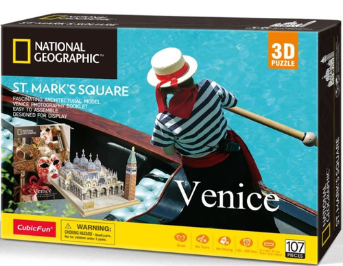 Cubic Fun 3D Puzle National Geographic St. Mark's Square Venice 107pcs 10+