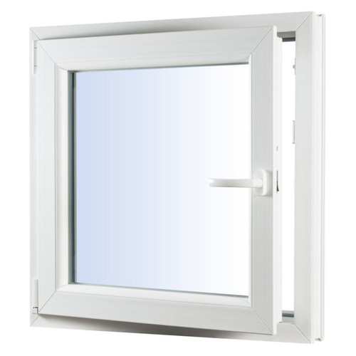 Tilt-and-Turn Triple-Pane PVC Window 865 x 1135 mm, left, white