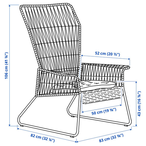 TALLSKÄR 4-seat, lounge set, outdoor anthracite/Kuddarna light grey-beige