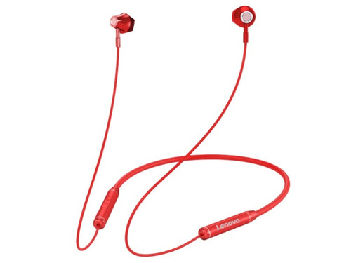 Lenovo Earphone Wireless Bluetooth Earphones HE06, red