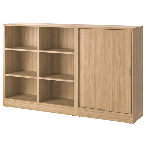 TONSTAD Storage combination, oak veneer, 202x120 cm