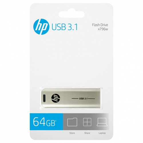 HP Pen Drive USB Flash Drive 64GB USB 3.1 HPFD796L-64