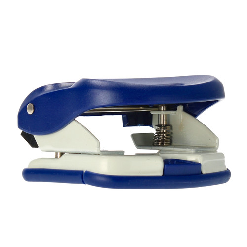 2-Hole Punch 5.5mm, plastic, 1pc, dark blue