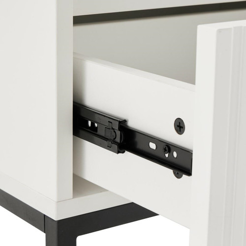 Nightstand Bedside Table Lamello, white