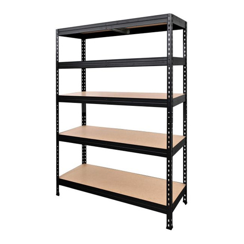 GoodHome Metal Shelving Unit Rand 180 x 128 x 40 cm 5 Shelves 300 kg