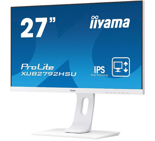 Iiyama 27" Monitor IPS FHD HDMI DP VGA SLIM USB 4m XUB2792HSU-W1