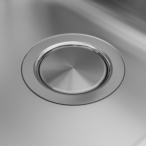 VRESJÖN Inset sink, 1 bowl, stainless steel, 73x44 cm