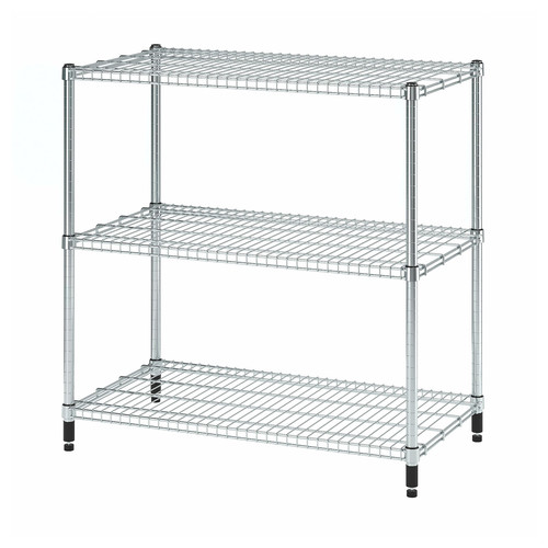 OMAR Shelving unit, galvanised, 92x50x94 cm