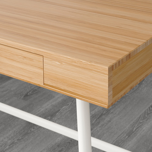 LILLÅSEN Desk, bamboo, 102x49 cm