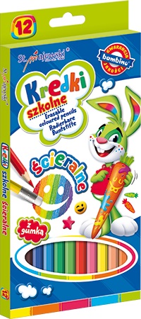 Bambino Erasable Coloured Pencils 12 Colours