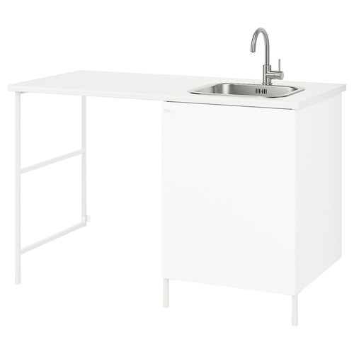 ENHET Laundry, white, 139x63.5x90.5 cm