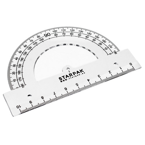 Starpak Protractor 180 10cm 20pcs