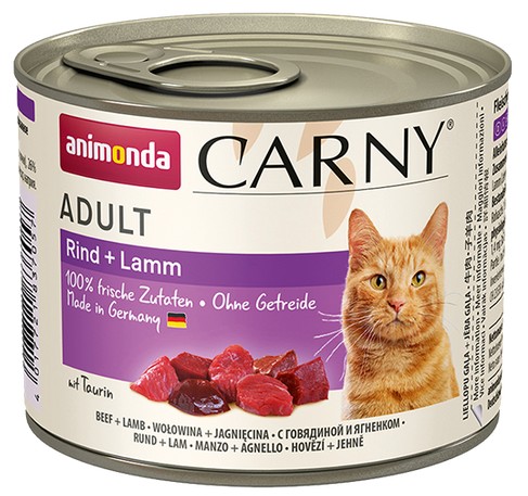 Animonda Carny Adult Cat Food Beef & Lamb 200g