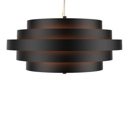 GoodHome Pendant Lamp Euboea 3x E27, matt black