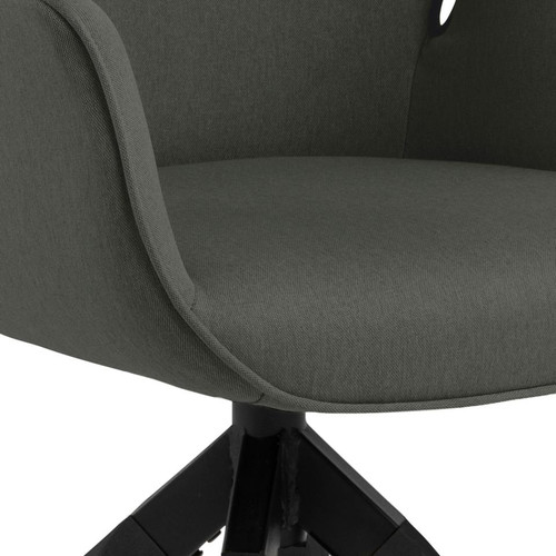 Swivel Chair Aura, auto return, dark grey/black