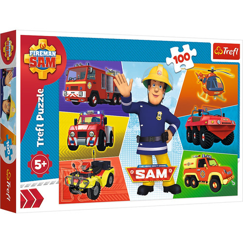 Trefl Children's Puzzle Fireman Sam's Vehicles 100pcs 5+