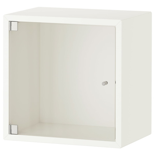 EKET Wall cabinet with glass door, white, 35x25x35 cm