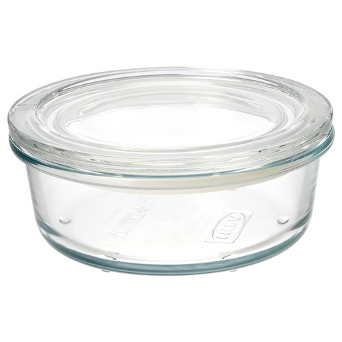 IKEA 365+ Food container with lid, glass, 400 ml