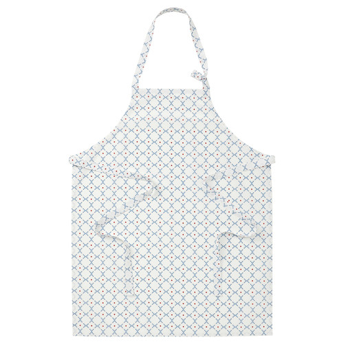 INAMARIA Apron, patterned/blue, 69x85 cm