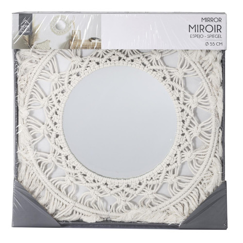 Mirror Macrama 55cm, beige