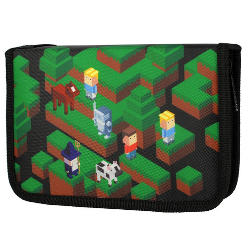 Pencil Case with School Accessories Pixel Game 1pc