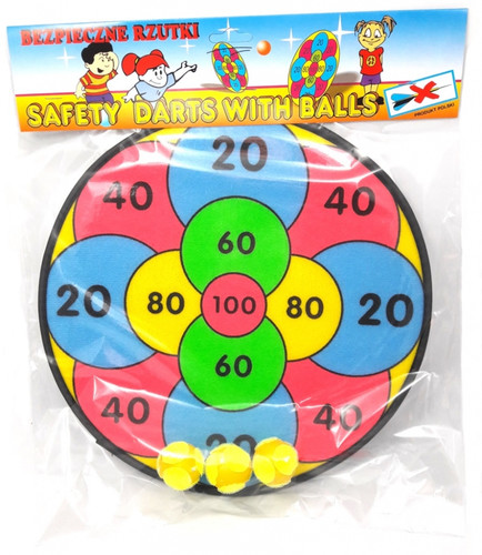 Dart Set with Balls 31x39 1pc, assorted, 3+