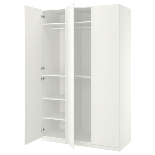 PAX / FORSAND Wardrobe combination, white/white, 150x60x236 cm