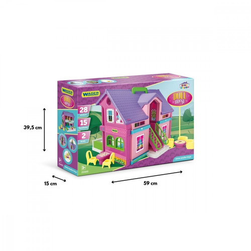 Wader Play House Dollhouse 37cm 3+