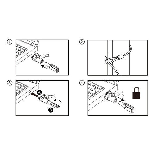 LogiLink Notebook Security Lock, universal, nano slot