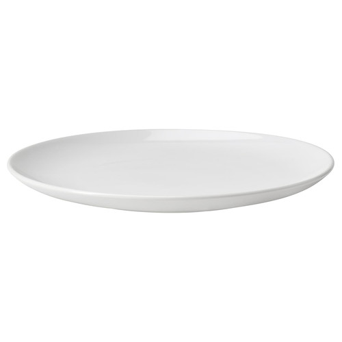 GODMIDDAG Plate, white, 26 cm