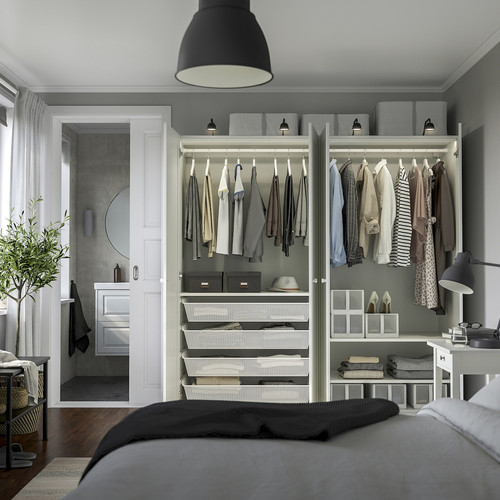 PAX / GULLABERG Wardrobe combination, white/white, 200x60x201 cm