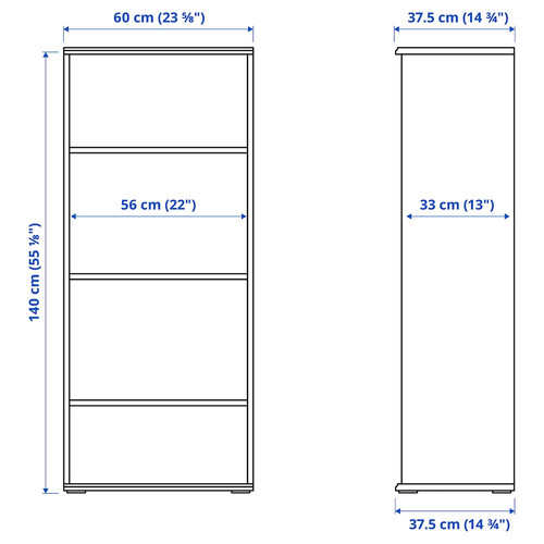 SKRUVBY Storage combination, black-blue, 180x140 cm