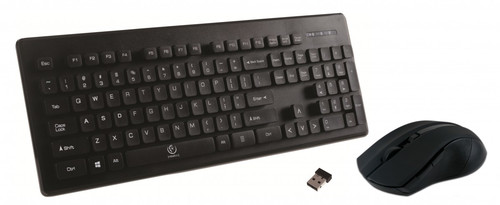 Rebeltec Wireless Set Keyboard Mouse Millenium, black