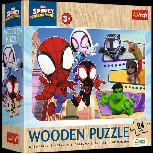 Trefl Wooden Puzzle Spidey & His Amazing Friends 24pcs 3+