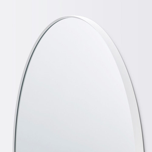 LINDBYN Mirror, white, 80 cm