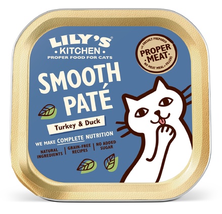 Lily's Kitchen Cat Food Turkey & Duck Paté/Poultry Pie 85g